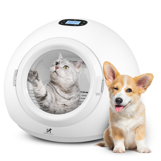 55L Smart Pet Grooming Dryer Box - Quick, Low Noise, Self Dry, Portable &amp; Fast Hair Drying for Dogs, Cats, and Small Pets |Dries Pet Clothes| Temperature and Timer Control, Spa Treatment